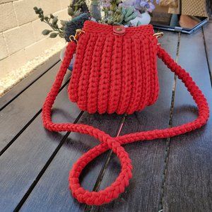 Handcrafted Crochet Sea Shell Handmade Bag, Shoulder Bag, Woven Purse, Knit Bag